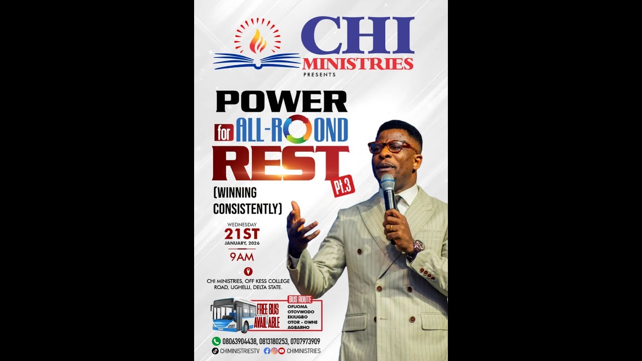 POWER FOR ALL-ROUND REST ( WINNING CONSISTENTLY) with Pst Desmond Oghenenyerovwo Eberu
