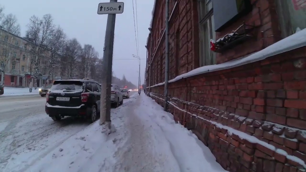 Прогулка по Архангельску. Троицкий проспект полностью. 05.02.2026