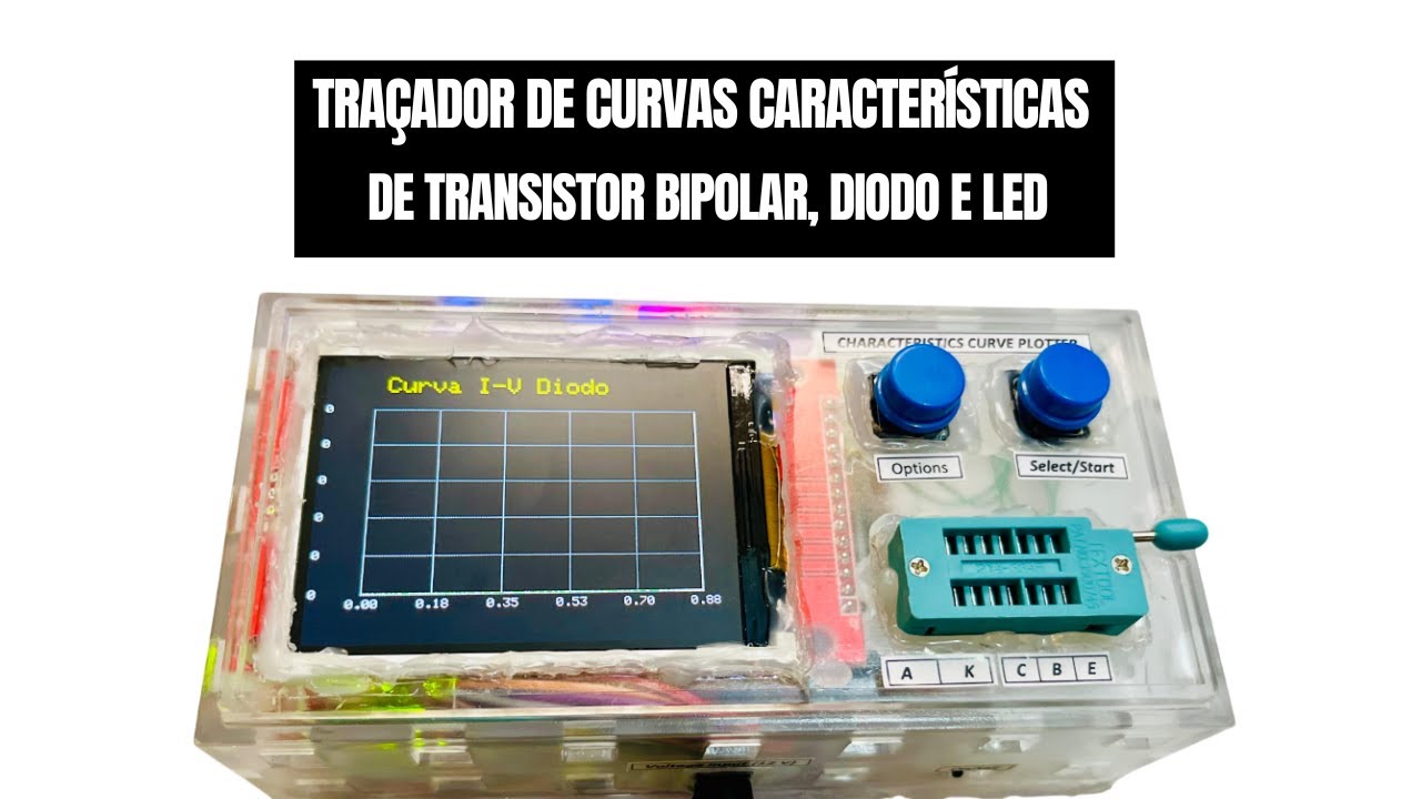 Prot&oacute;tipo Tra&ccedil;ador de curvas caracter&iacute;sticas de transistor bipolar, diodo e LED