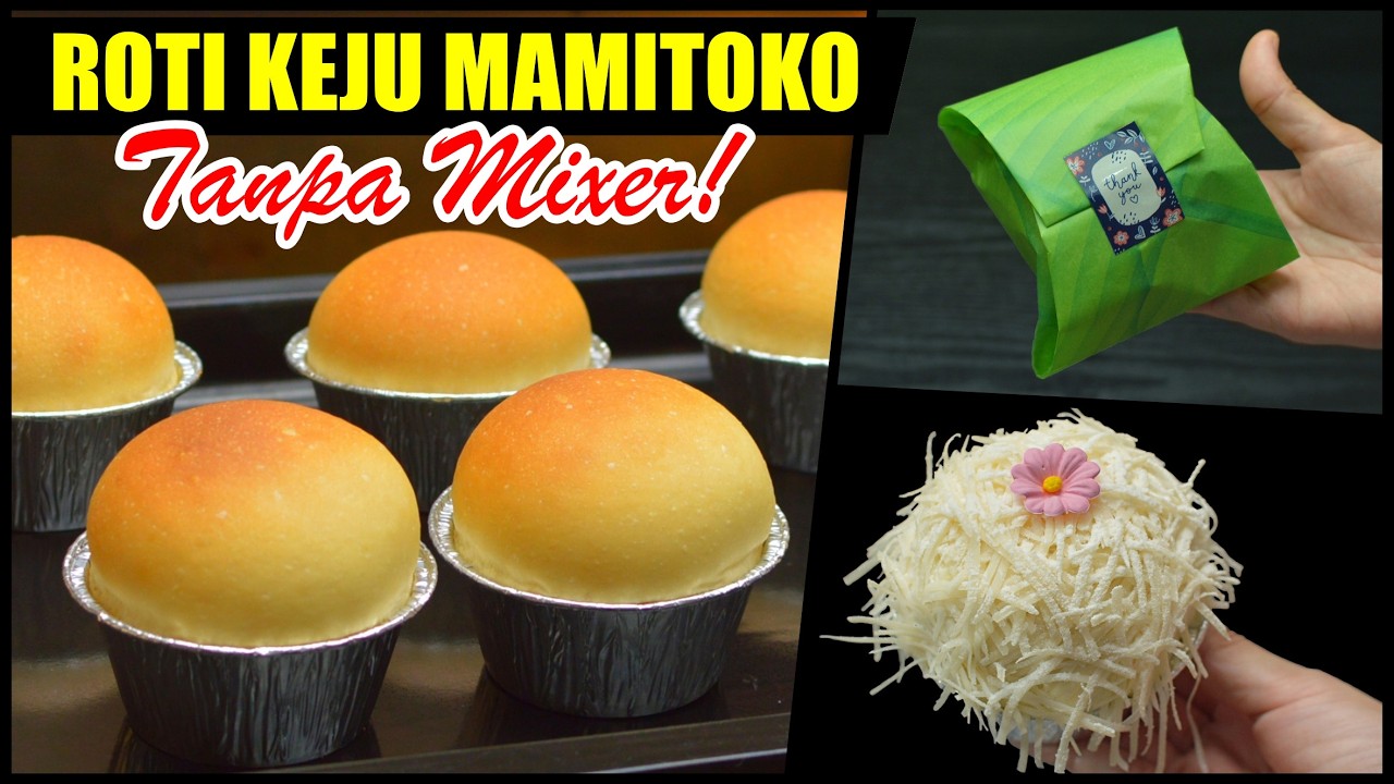 TANPA MIKSER DAN IRIT TELUR! CHEESE BREAD VIRAL ALA MAMITOKO