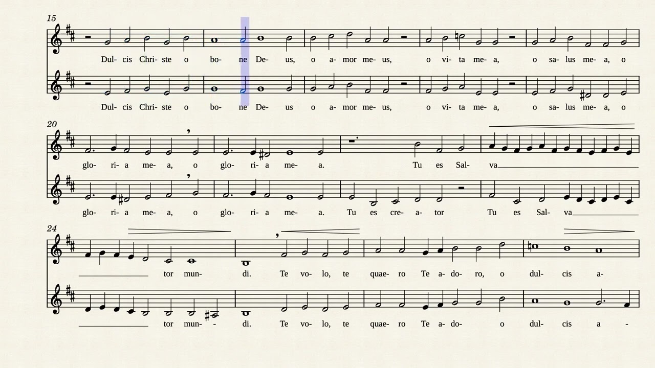 Dulcis Christe - Alto Practice Track