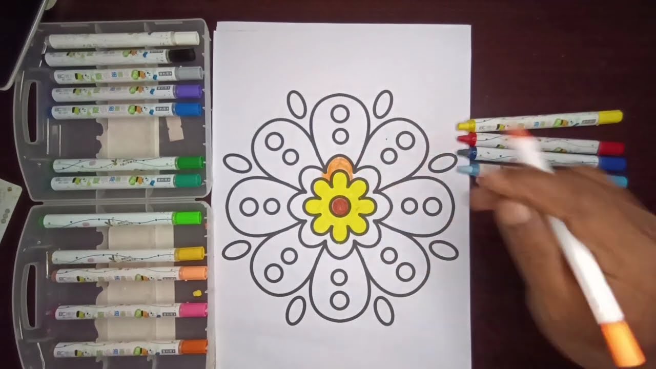 Relaxing Mandala Coloring for Beginners &ndash; Color With Me