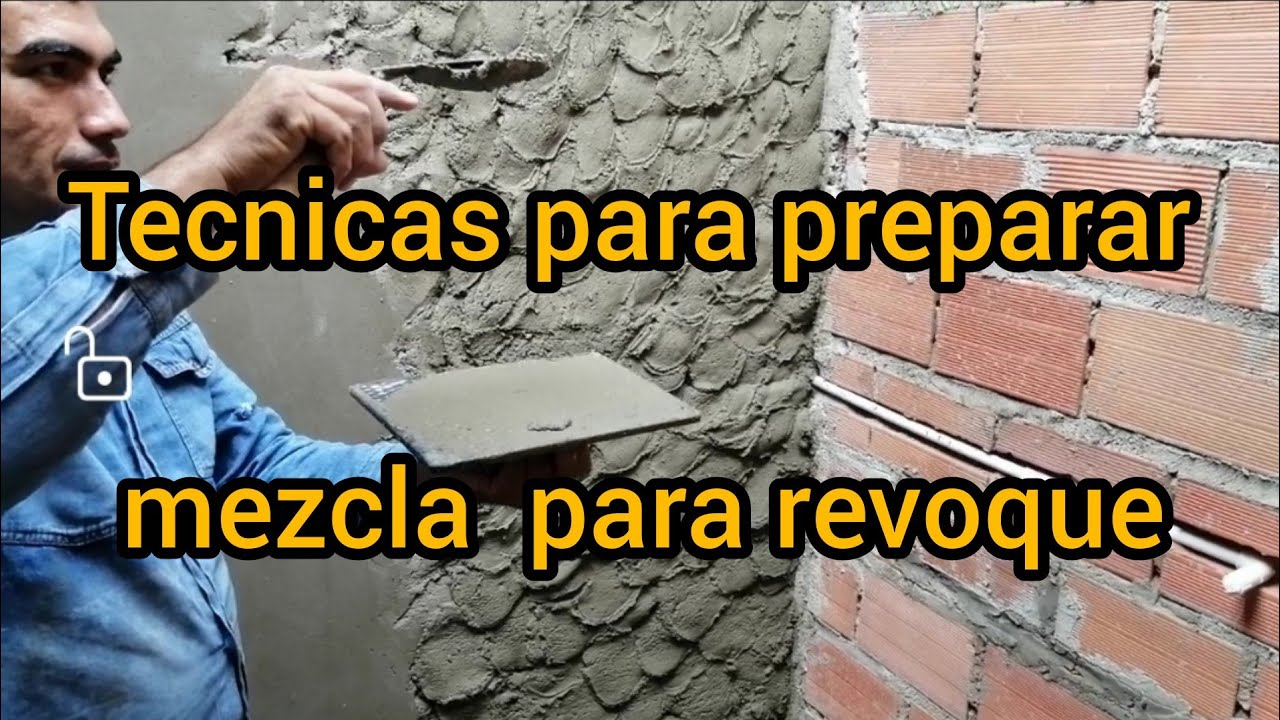 como preparar mezcla para revoque