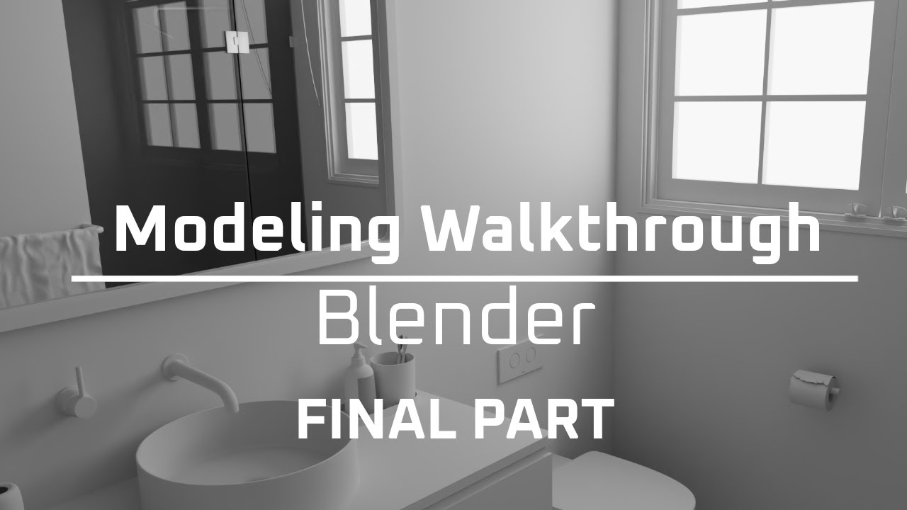 Architecture Modeling for Beginners - Bathroom - Part 6 - Blender 2.83