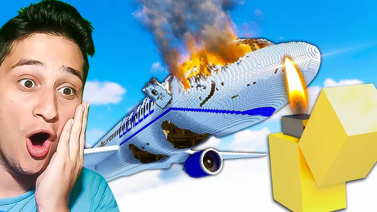 თვითმფრინავი გადავწვი მთლიანად Teardown ubralod noobi