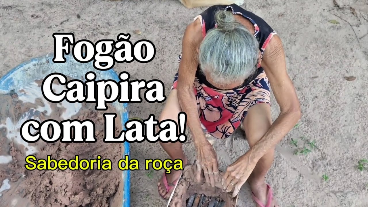 Tradição da Roça: Fogão Caipira Feito com Lata!! #fogão #roça #caipira #sabedoria #sobrevivência 