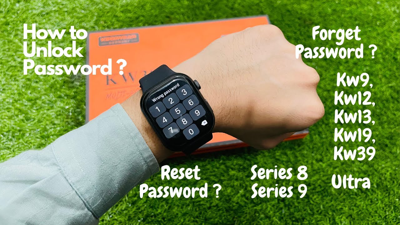 How to Disable Password lock in Kw9, Kw13, Kw19, Kw39 Smartwatch | Unlock Password, Reset Password