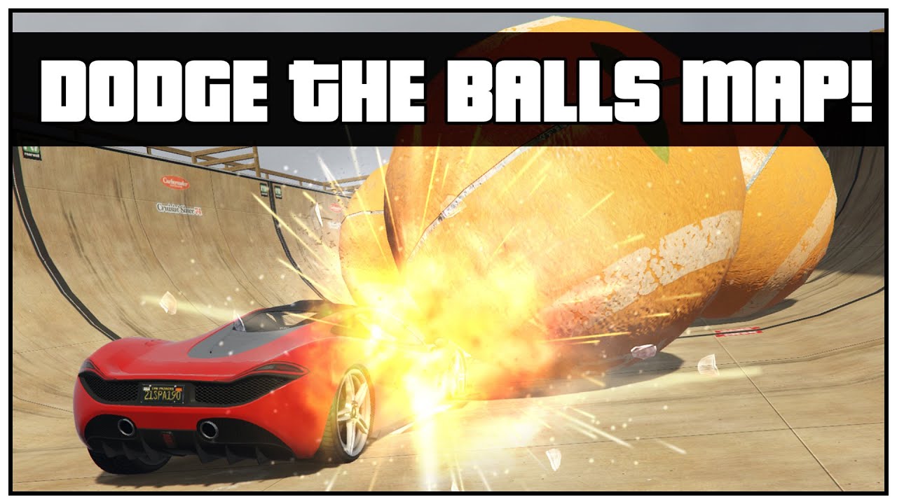 DODGE THE BALLS CHALLENGE MAP (GTA 5 Mod)