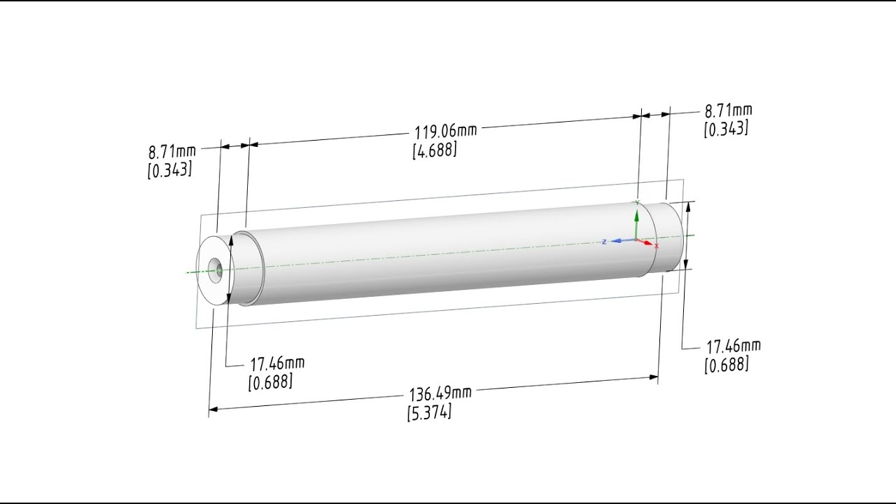 Springbok 5ins model loco axle