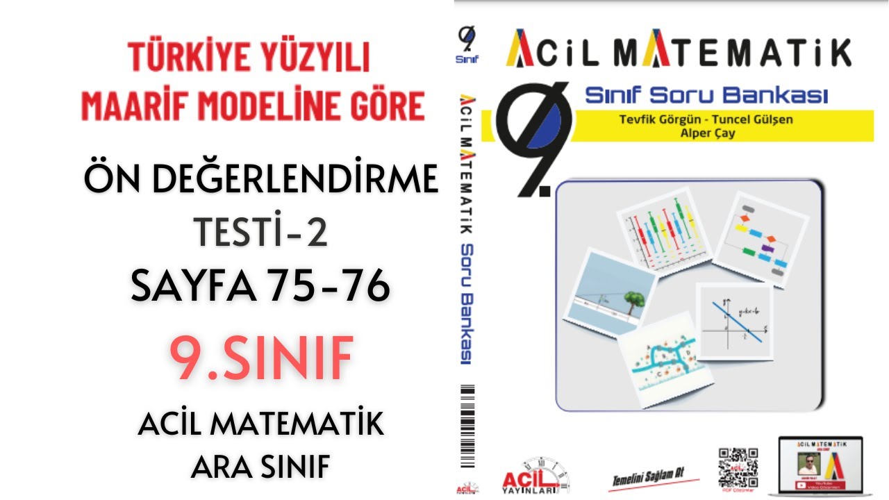 9.Sınıf Soru Bankası 2.Tema Ön Değerlendirme Testi-2 (Sayfa 75-76)