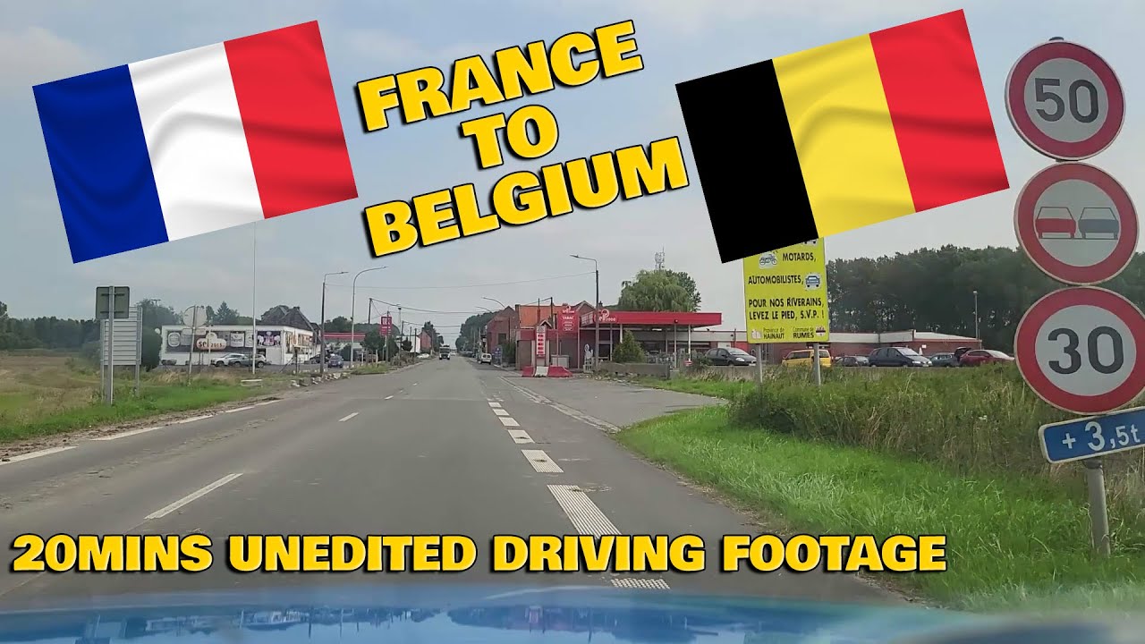 France To Belgium  - Rural Road Trip - Unedited Driving Footage #countryside #driving #scenery