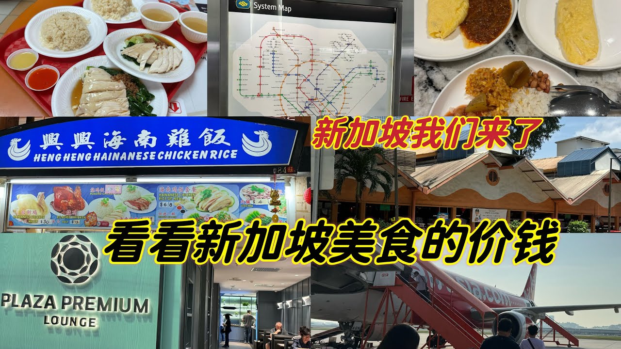 新加坡我们来了，这里的食物样样都涨价了😱今天我们吃的鸡饭不错好吃😋一个人这样吃要新币6，如果换去马币就要21块。