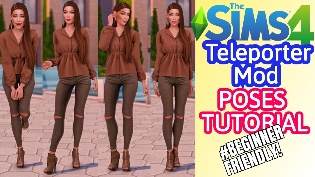 HOW TO: TELEPORTER MOD POSES TUTORIAL | SIMS 4 PLUS GIVEAWAY