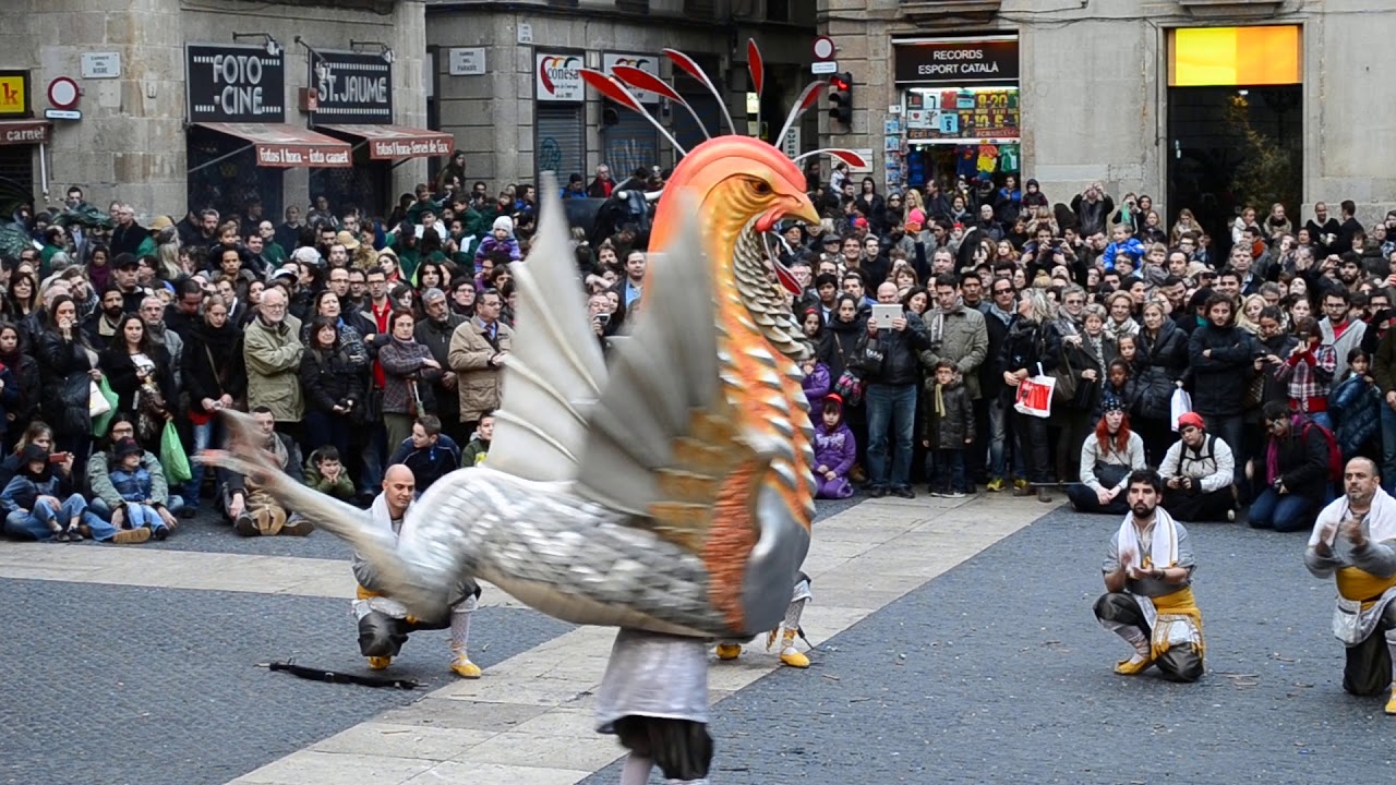 Basilisc de Reus - Llu&iuml;ment del Seguici Festiu de Reus per Santa Eul&agrave;lia de Barcelona (17/2/2013)