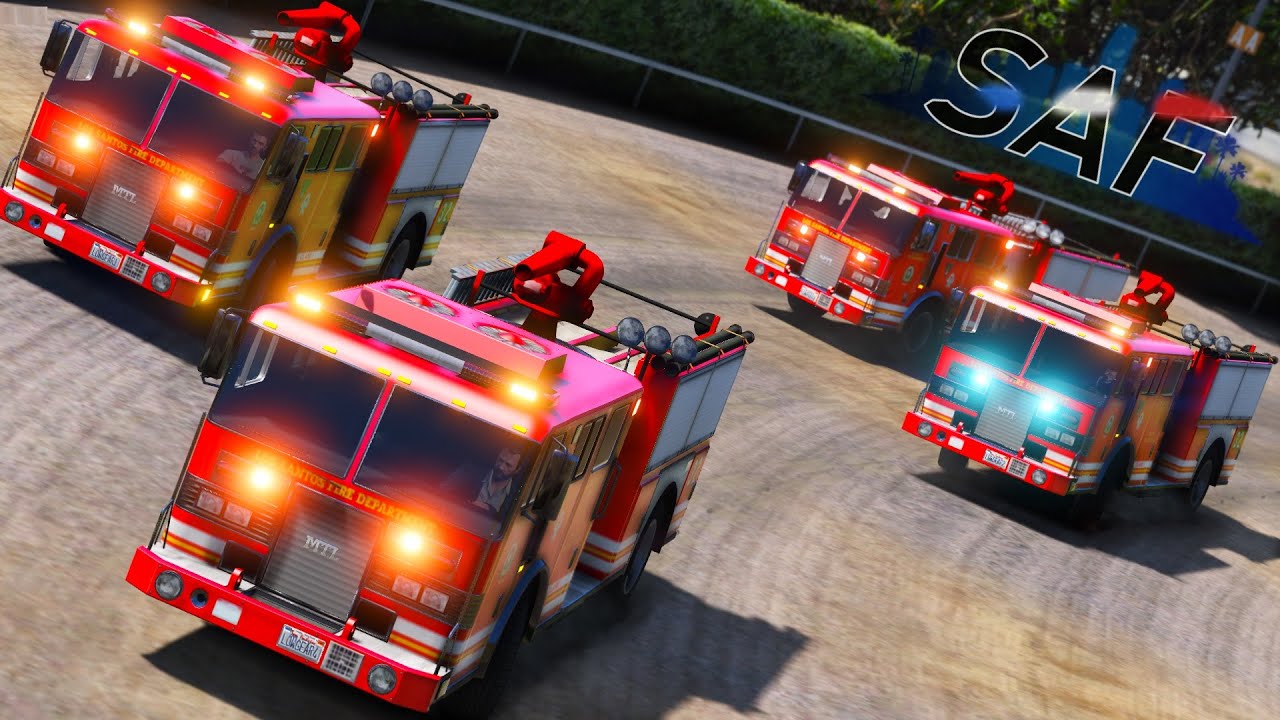 SA'F #389 - Glen Races Retired Fire Engines! | GTA V RP|