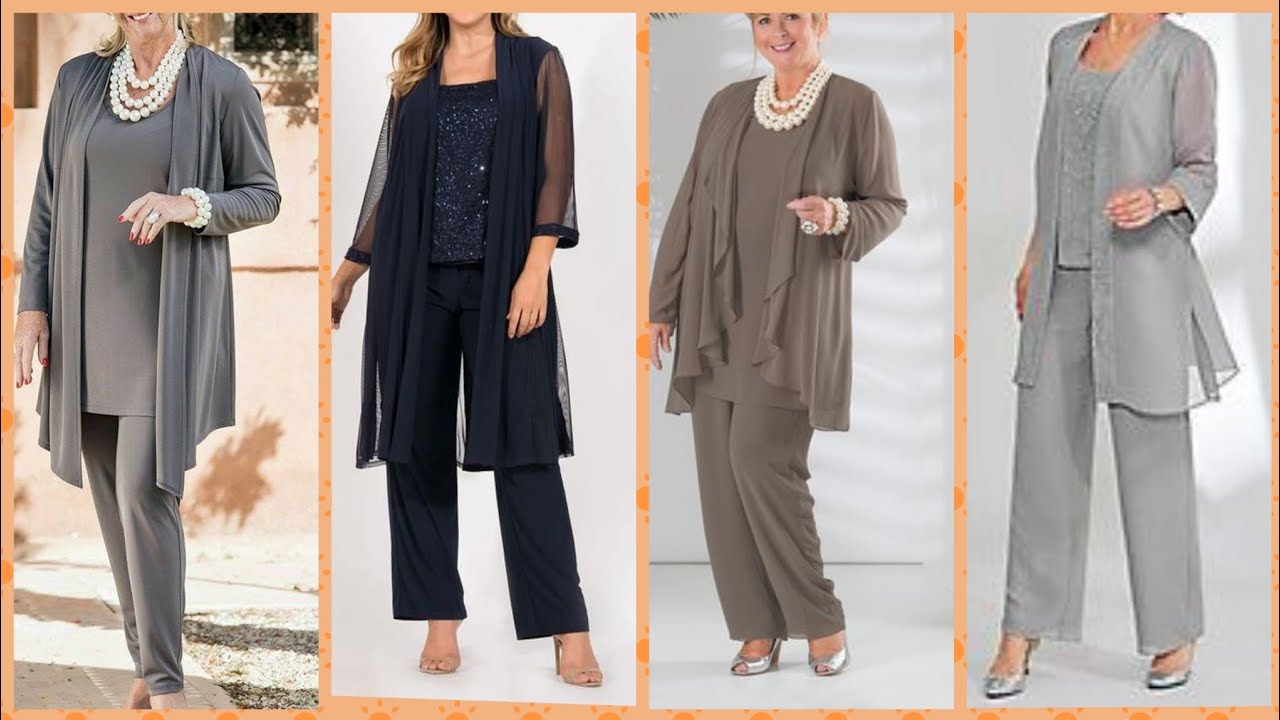Outstanding plus size pants coats two peace business dresses collection 2019