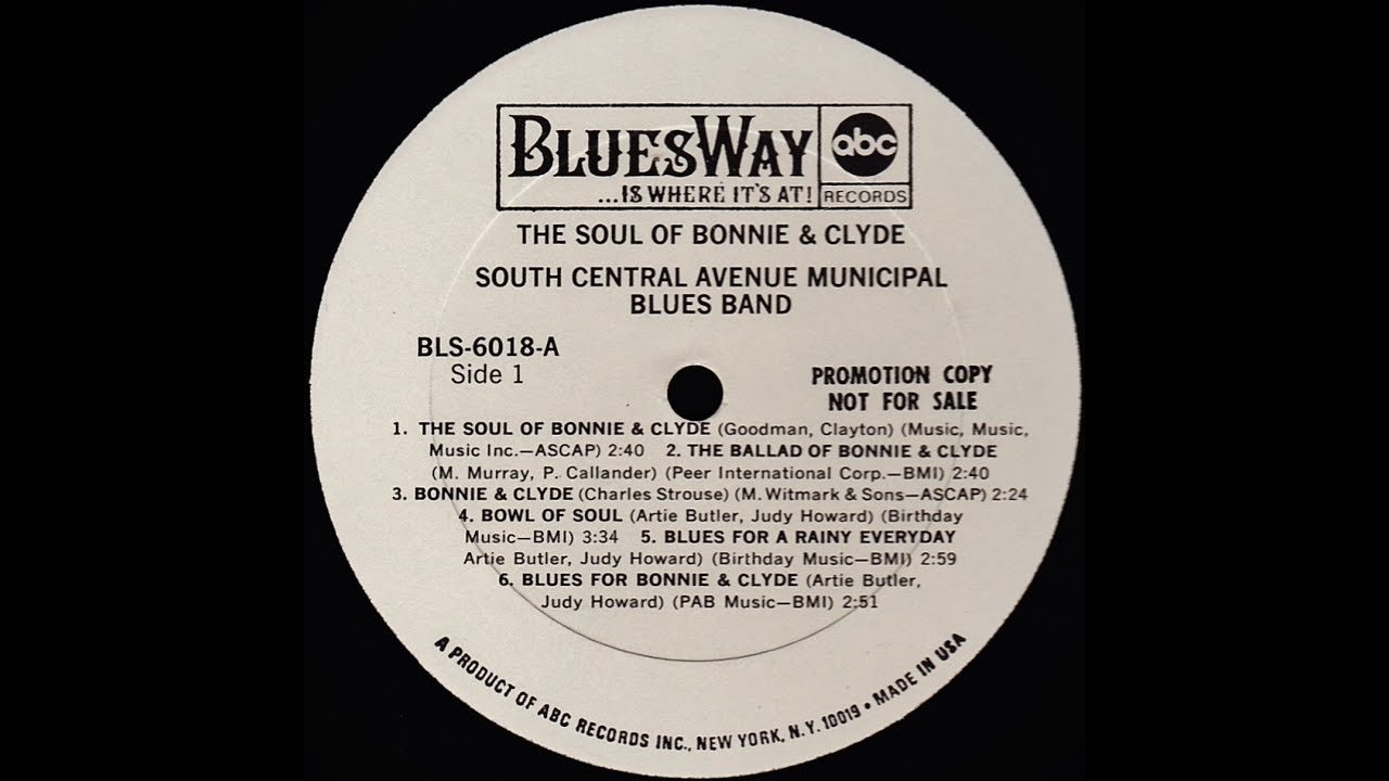 South Central Avenue Municipal Blues Band - The soul of Bonnie & Clyde wmv