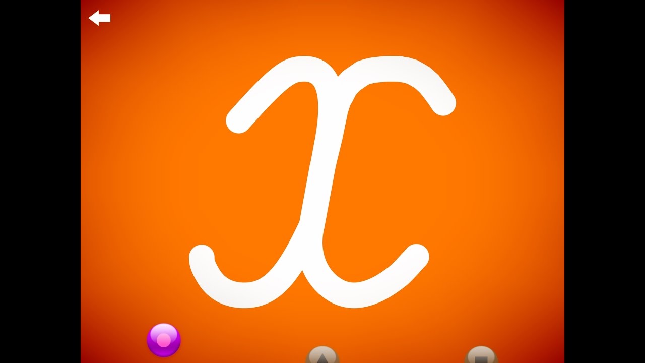The letter x - Learn the Alphabet and Cursive Writing!