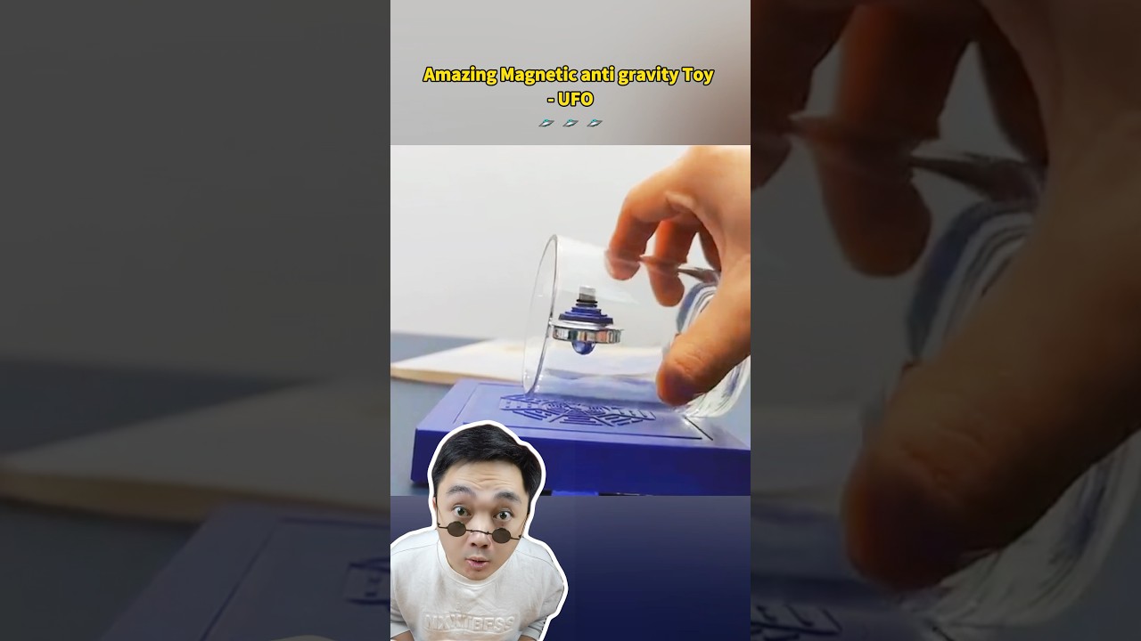 Amazing Magnetic anti gravity Toy - UFO Magnetic Levitation Spinning Gyroscope Science Toys