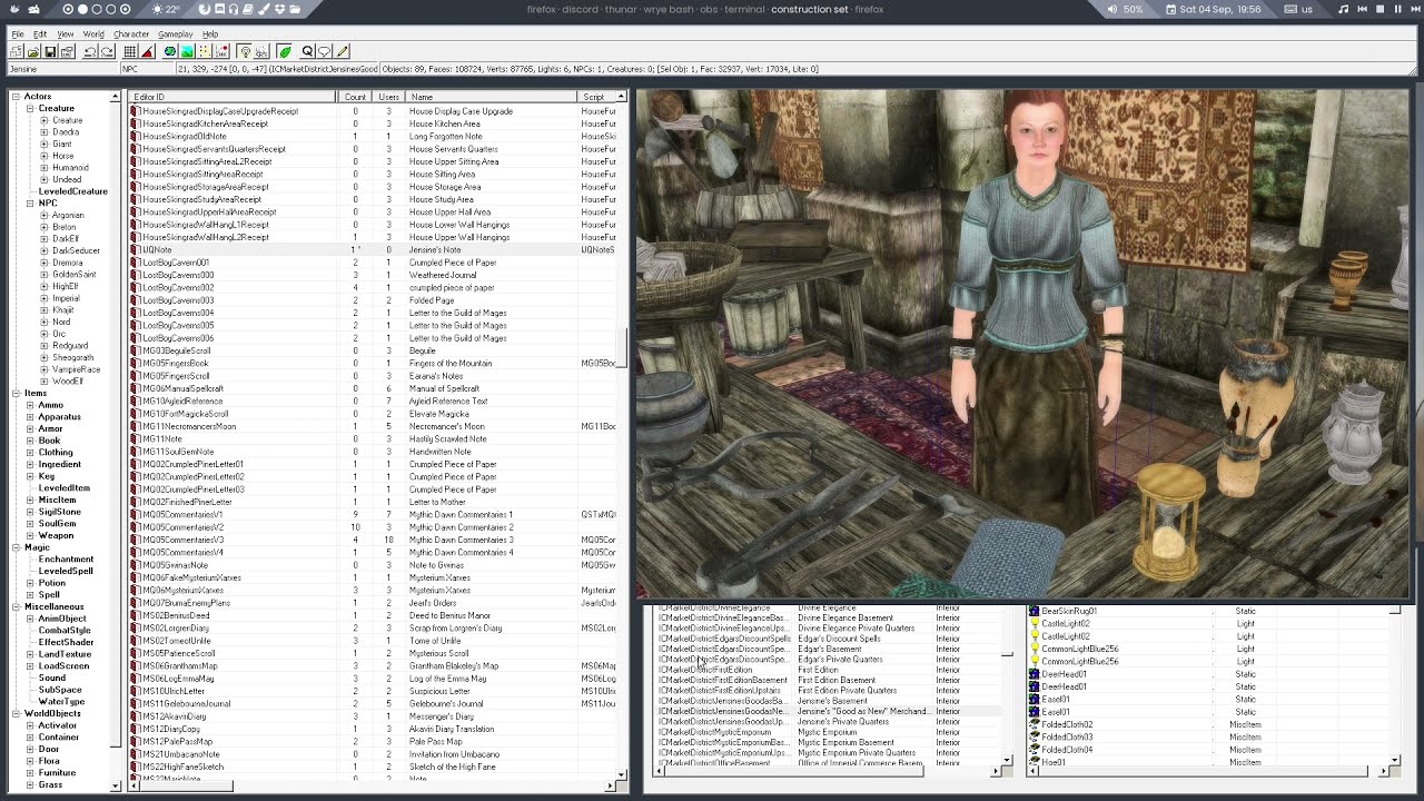 How to create a short quest in the Oblivion Construction Set