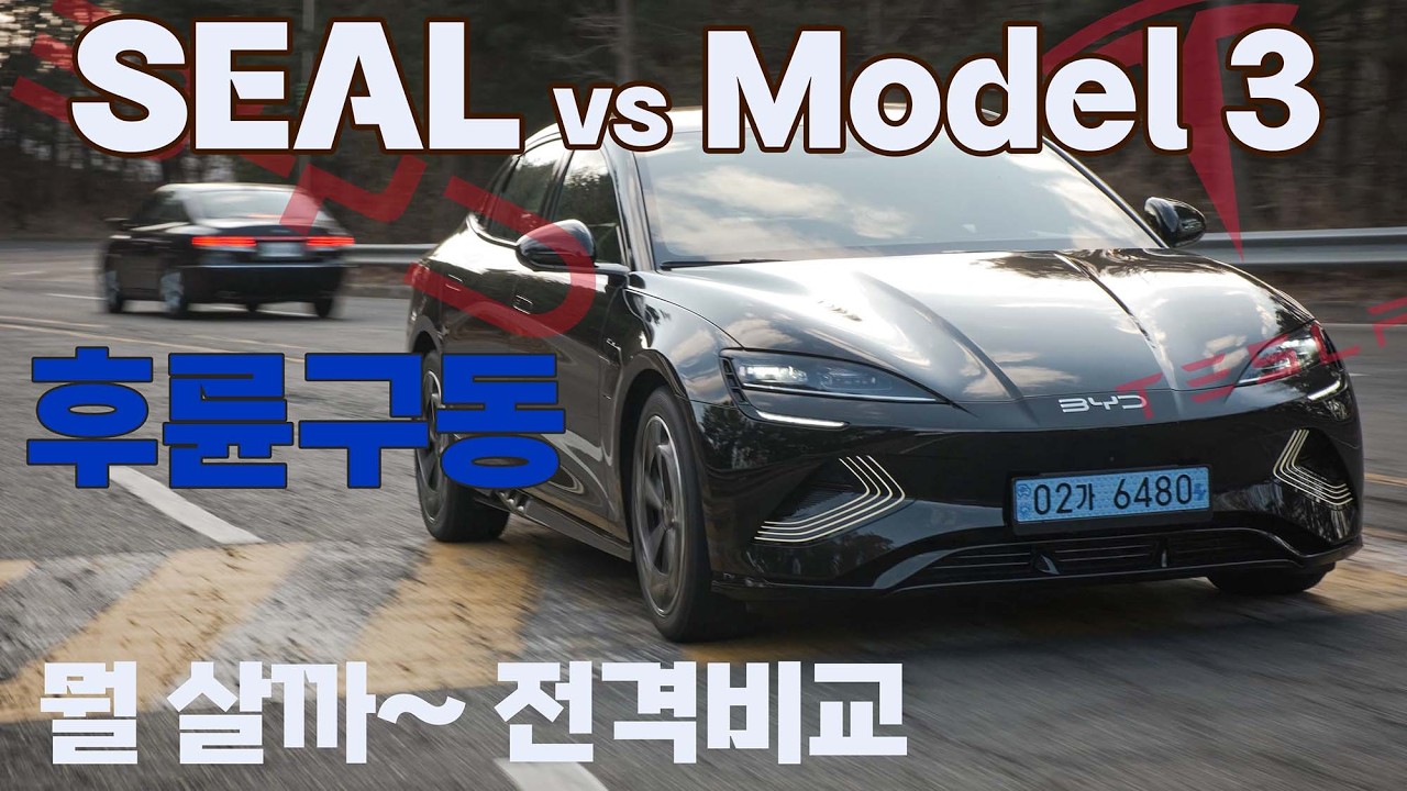 BYD 씰 RWD의 진실. 테슬라 모델3(RWD)와 디테일하게 비교해 봤습니다. #byd #seal #byd씰 #테슬라모델3 #모델3rwd