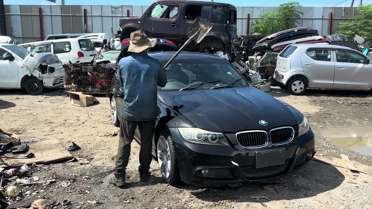 BMW Halfcut Export: From Workshop to Shipping 🇯🇵 #automobile #japan 