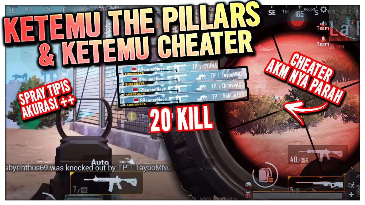 20 KILL KETEMU THE PILLARS & KETEMU CHEATER DI MIRAMAR !! | Ryan Prakasha