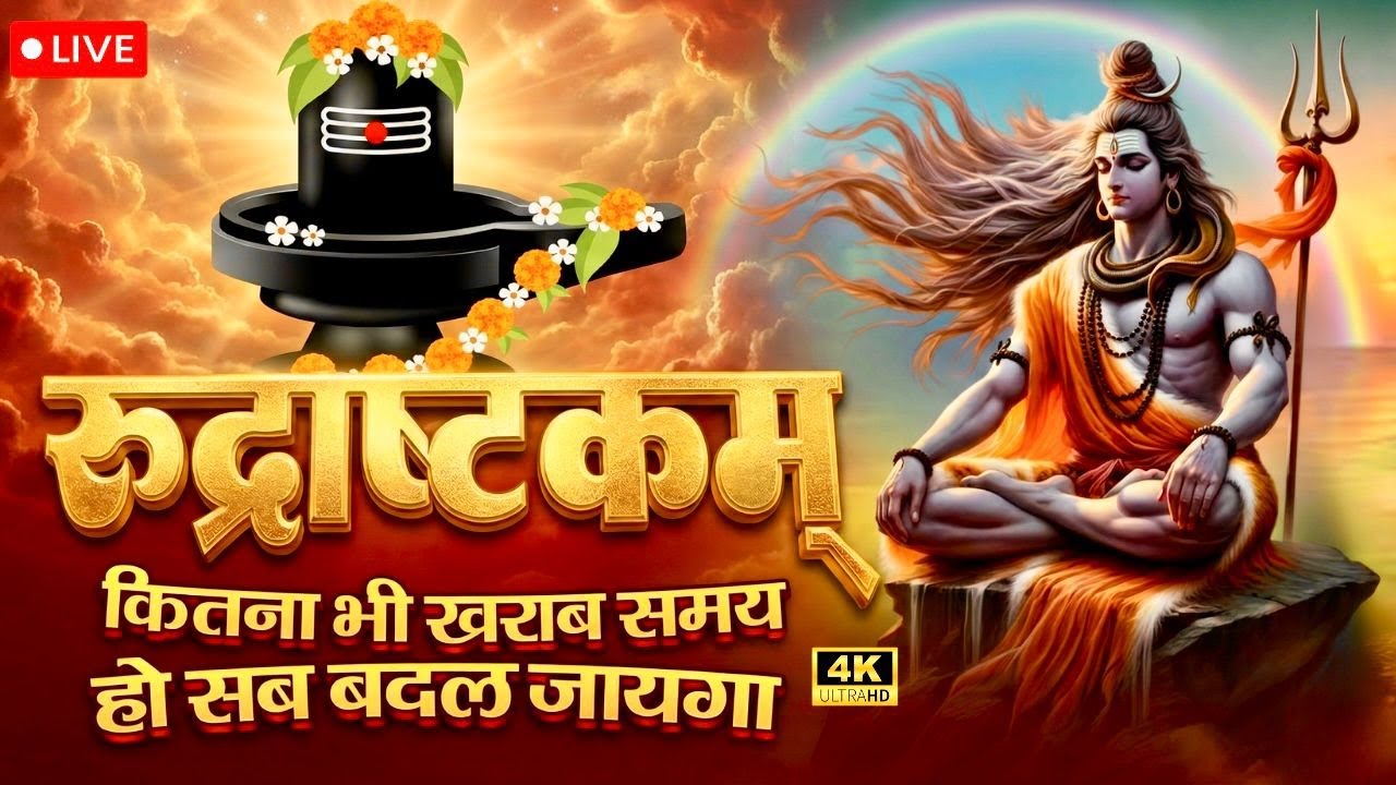 🔴 LIVE | इस मंत्र को सुन लिया तो किस्मत बदलते देर नही लगेगी | RUDRASHTAKAM  | NAMAMI SHAMISHAN