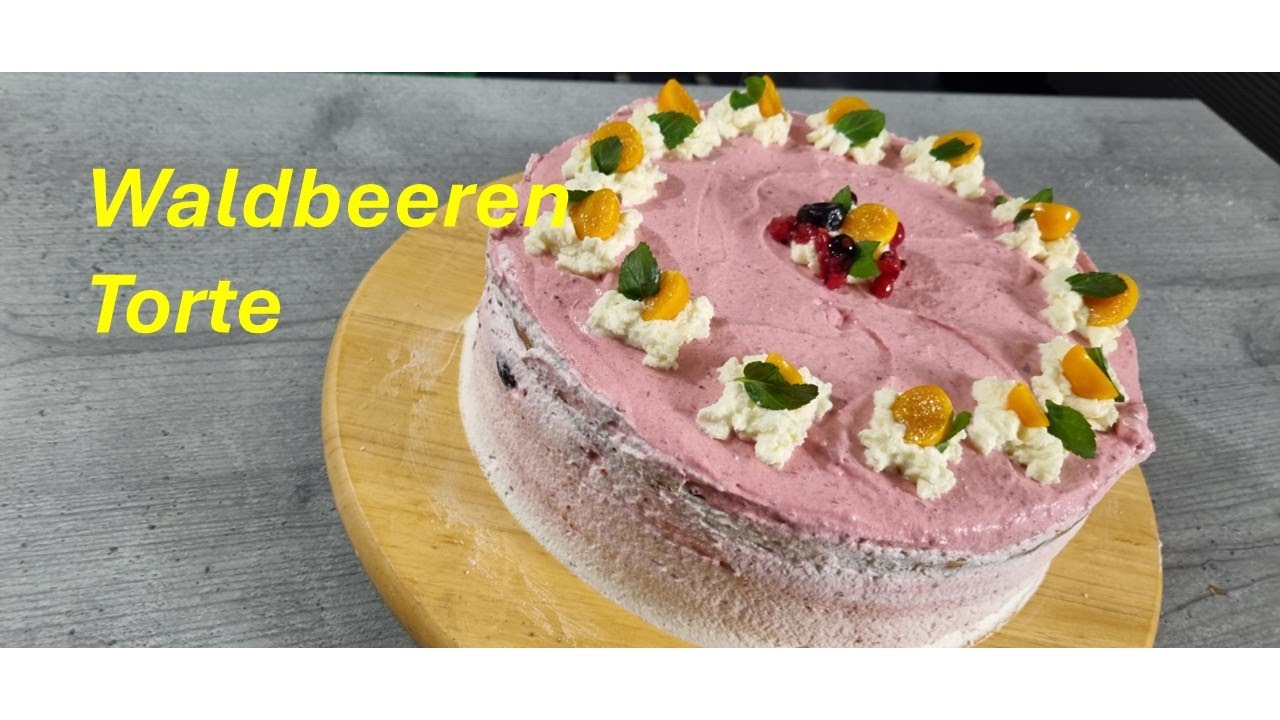Waldbeeren Torte schnell und lecker