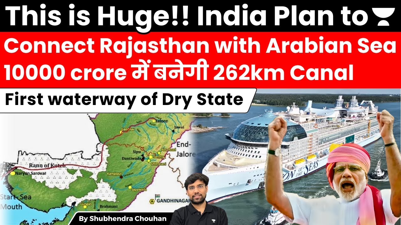 Big Move! India’s ₹10,000 Cr Plan to Connect Rajasthan to Arabian Sea via 262km Canal