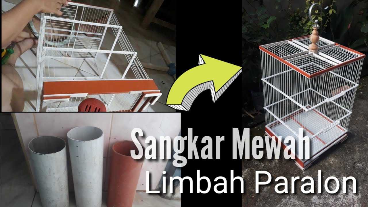 Sangkar Burung Kenari Bahan Limbah Paralon