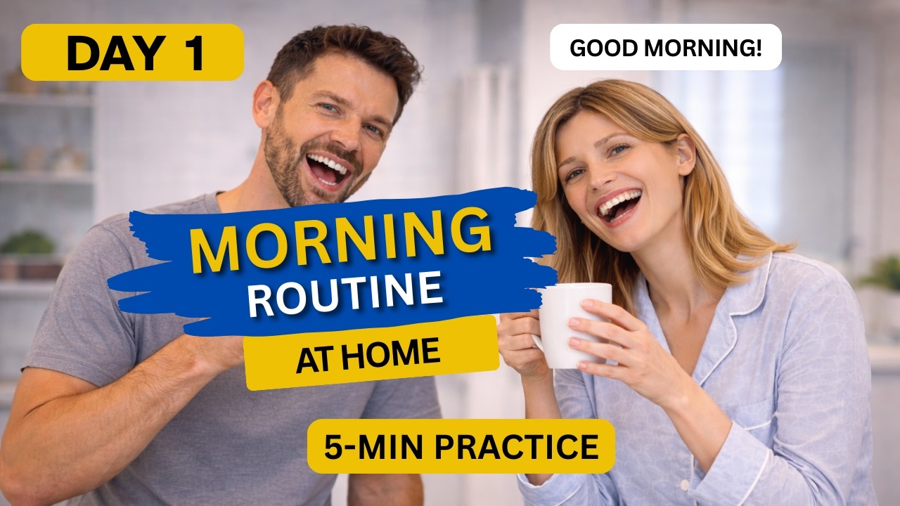 Day 1: English Shadowing Practice | Morning Routine