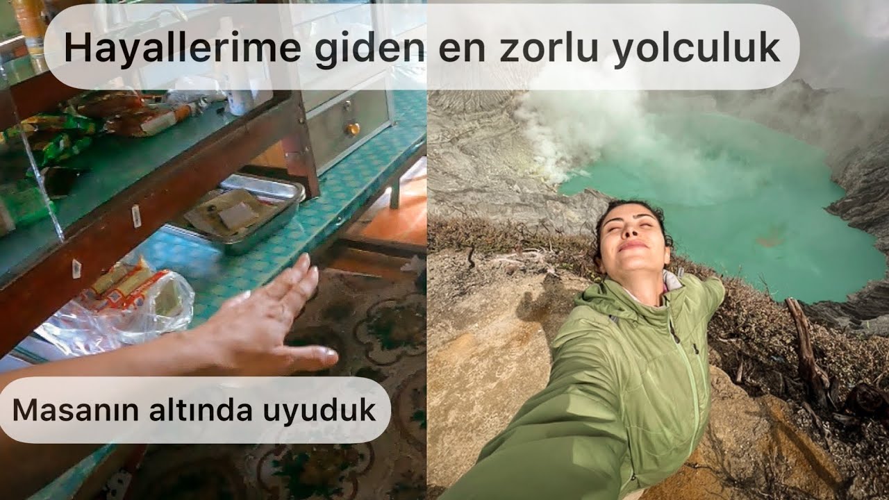 EŞSİZ bir doğa olayı : MAVİ LAVLAR ! / Endonezya @DeğişikYollarda1 #indonesia #volcano