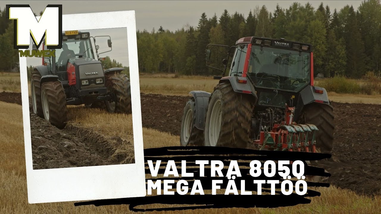 Fälttöötä - Valtra 8050 Mega - Sarka-aurat - Crazy_Antti