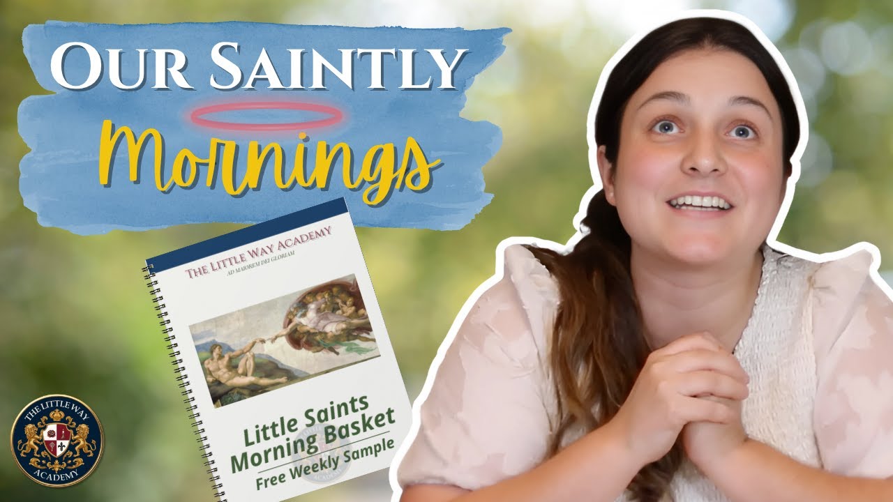 Catholic Preschool Morning Basket Routine | Gentle Homeschool Start for Little Saints