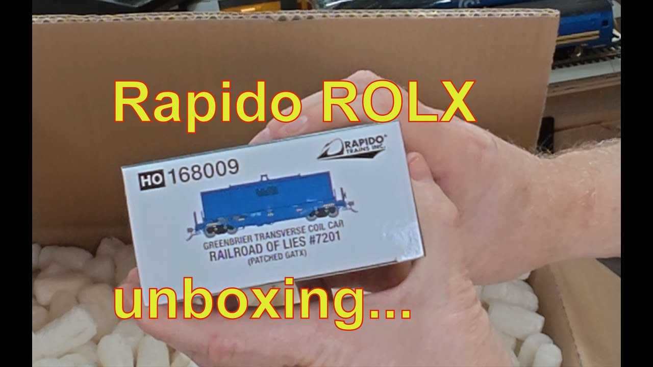 Rapido ROLX Greenbrier coil cars - unboxing and running     @rapidotrains