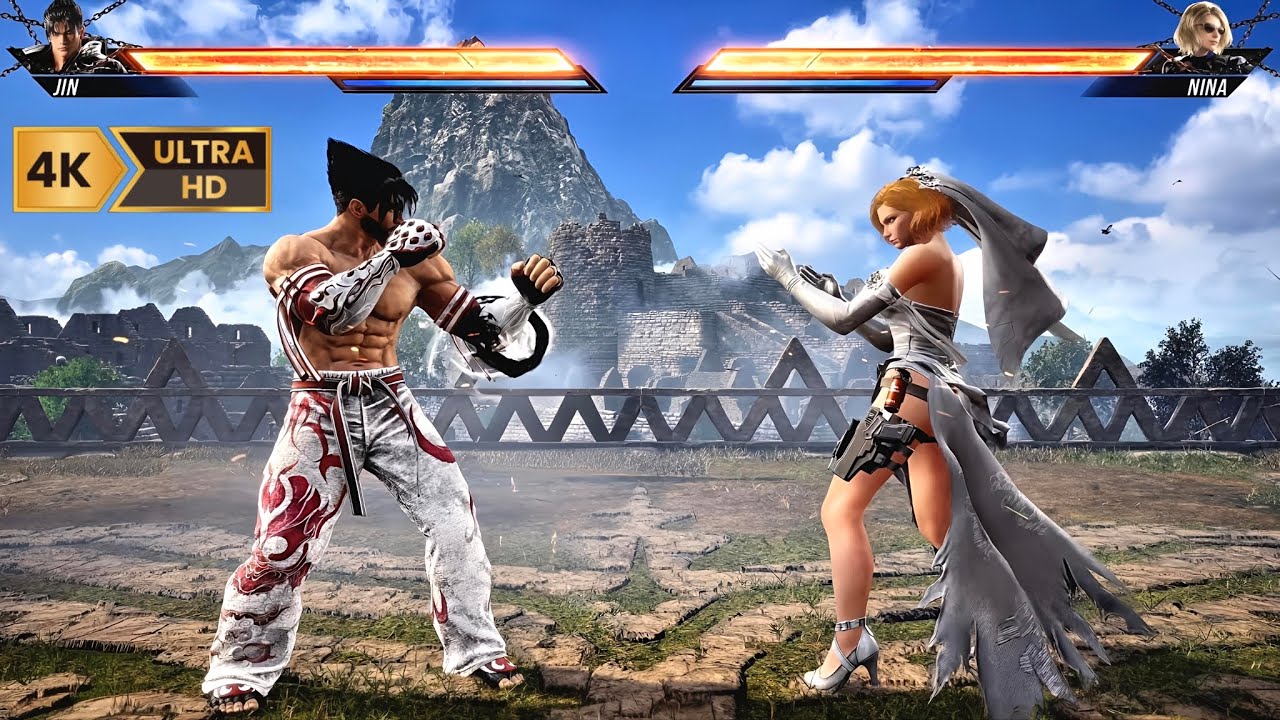PS5 PRO | Tekken 8 - JIN vs NINA | Offline Challenge | 4K UltraHD Gameplay 