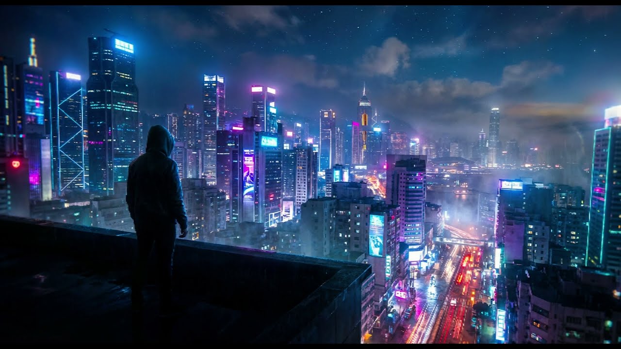 Process | Neon Cyberpunk Synthwave for Deep Focus & Work | AI Generated + Human Edited