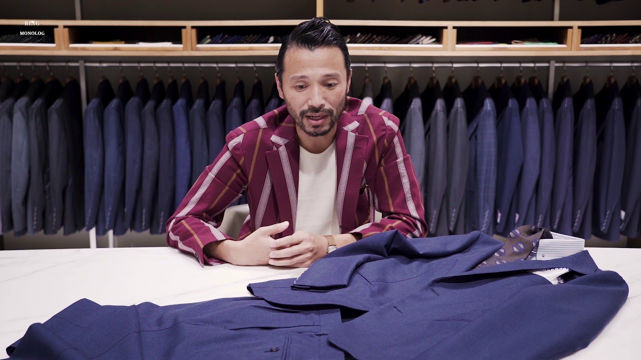 【RING MONOLOG】vol.43 / mohair silk -navy suit