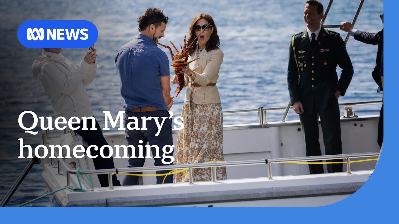 Queen Mary wraps up Australia visit in hometown Hobart | ABC NEWS