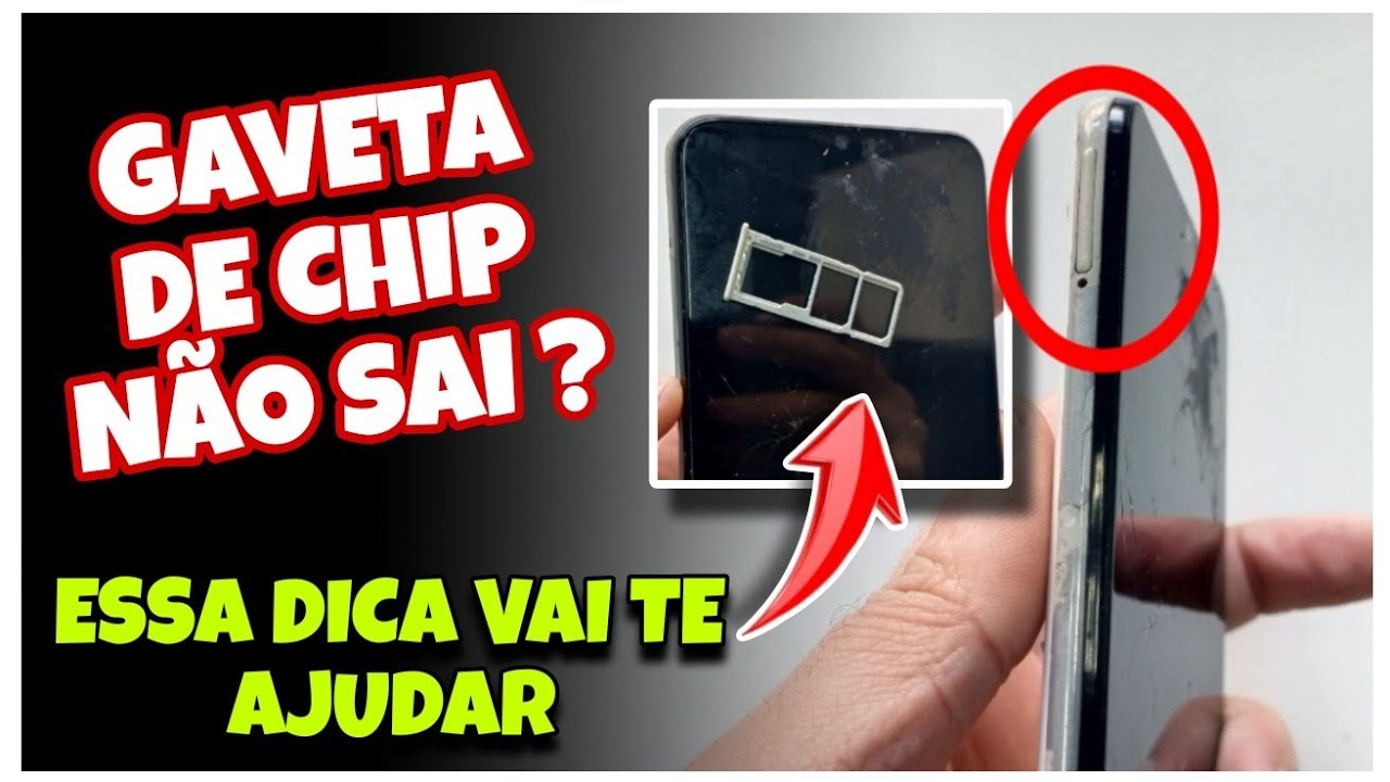 Como Tirar Gaveta de Chip Quebrada/Emperrada (Passo a Passo Simples)