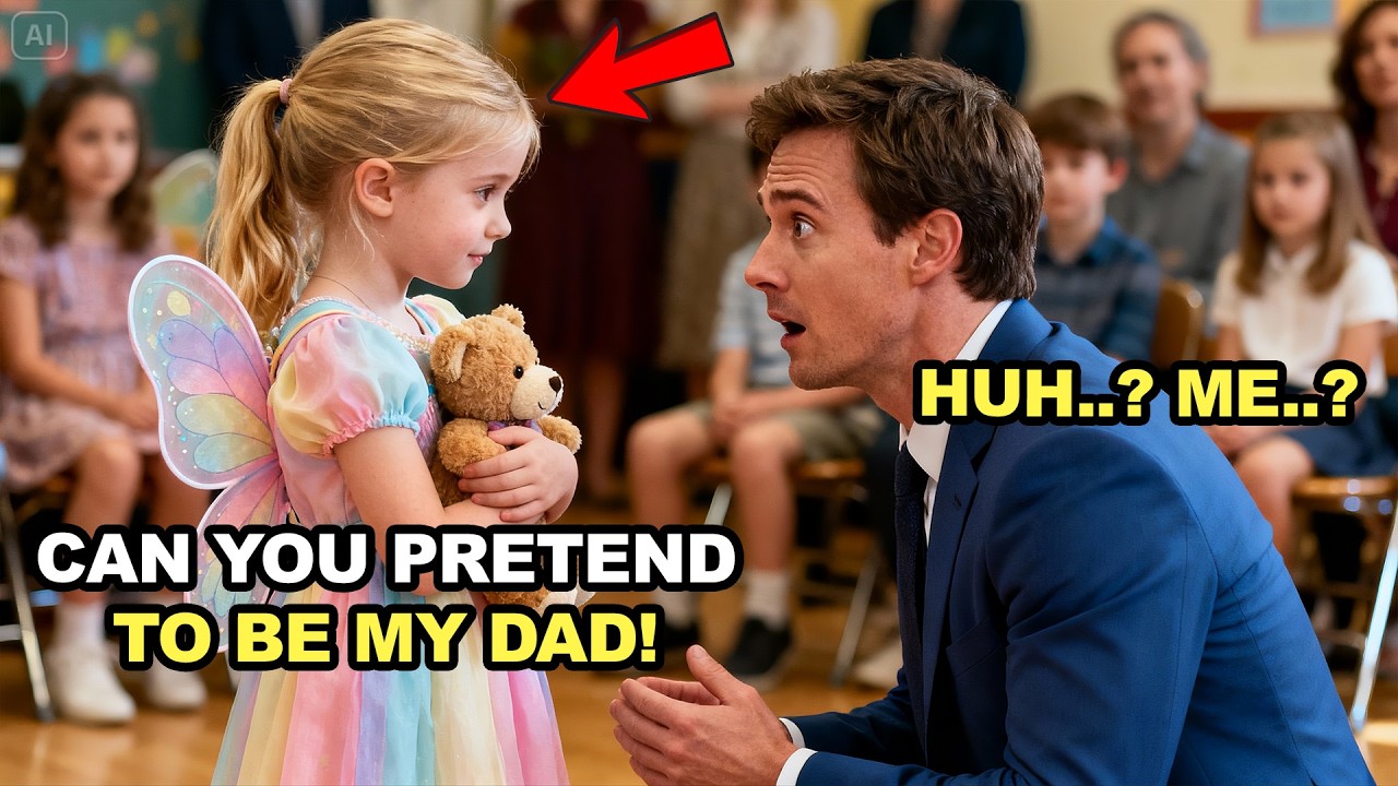 POOR GIRL SHAKES ON STAGE AND ASKS A BILLIONAIRE TO BE HER DAD — THE ROOM FALLS SILENT