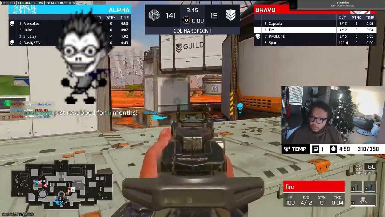 Команда OpTic Texas, набравшая 30 очков и занявшая первое место в рейтинге Challengers в Black Op...