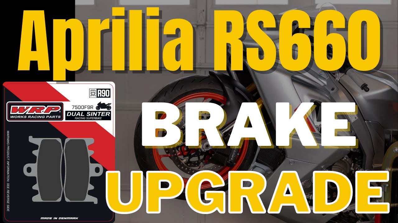 2021 Aprilia RS 660 brake pad upgrade | SkwidVids