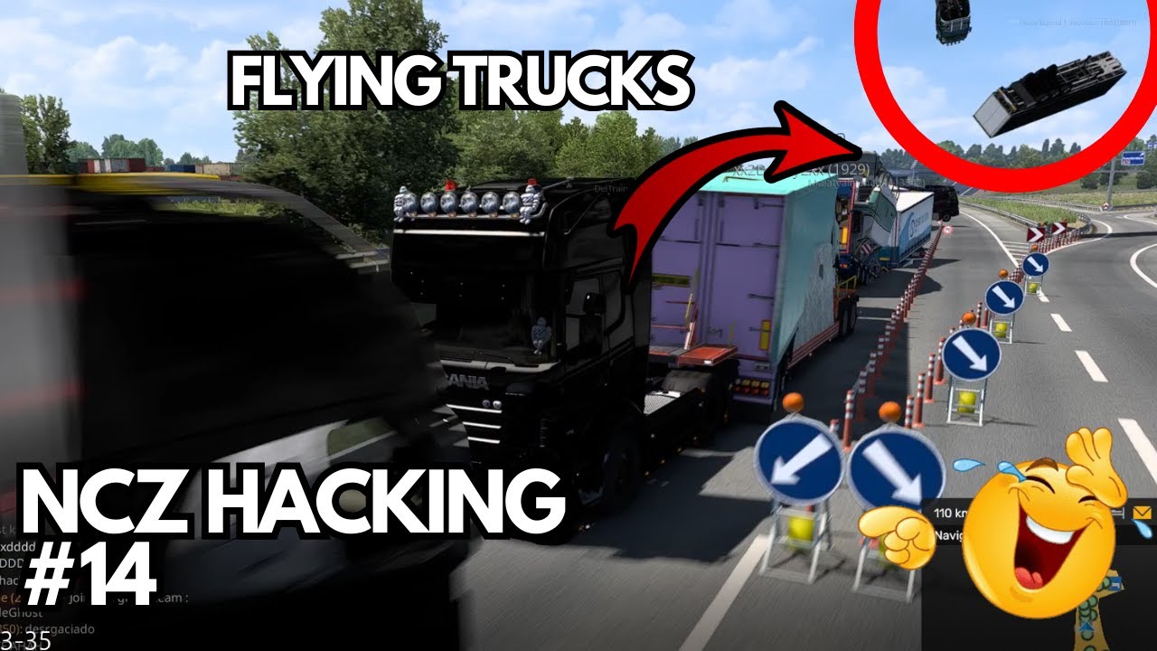 ETS2MP  NCZ HACK CHAOS | CD ROAD CLEANED (@tuffan555 @lovelypiggymk ) #14