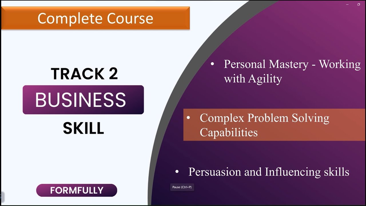 Business Skill Track 2 | Complete course | Complex Problem Solving Capabilities