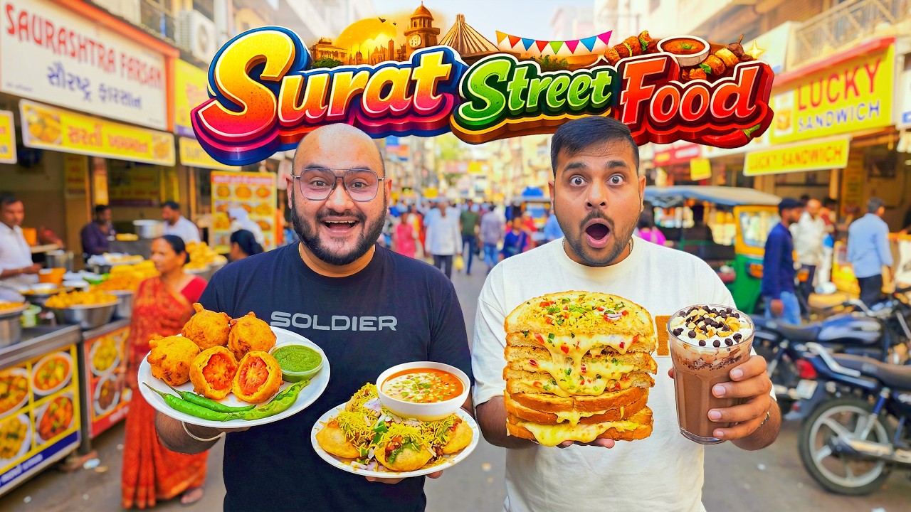 Exploring Street Food Of Surat | Surat Street Food Tour | Viwa Food World