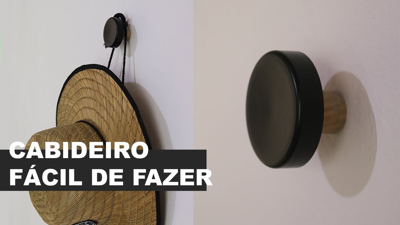 CABIDEIRO RECICLADO | VOU TE MOSTRAR COMO É FÁCIL FAZER UM LINDO CABIDEIRO COM MATERIAL RECICLADO