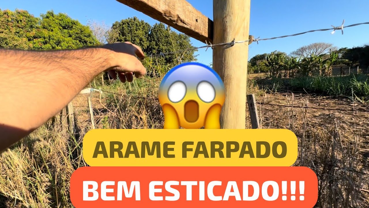 COMO ESTICAR ARAME FARPADO! SIMPLES E FUNCIONA MUITO BEM!!!