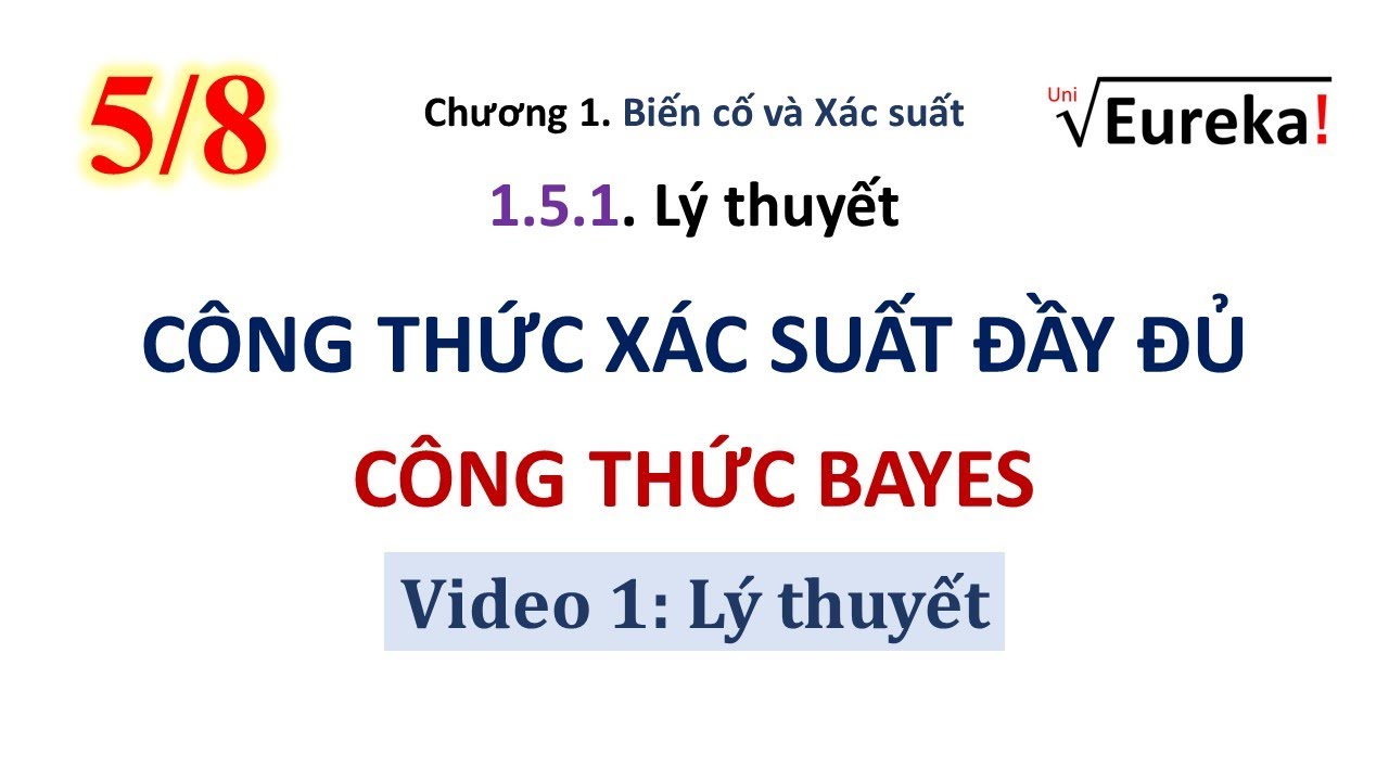 XSTK 1.5.1 Công thức Xác suất Đầy đủ & Công thức Bayes: Lý thuyết và ví dụ dẫn dắt